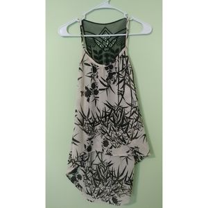 Charlotte Russe Lace Back Tank Top